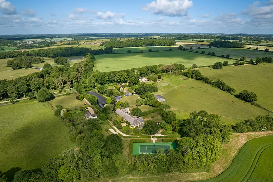 Dornywell Cottage Aerial View 2