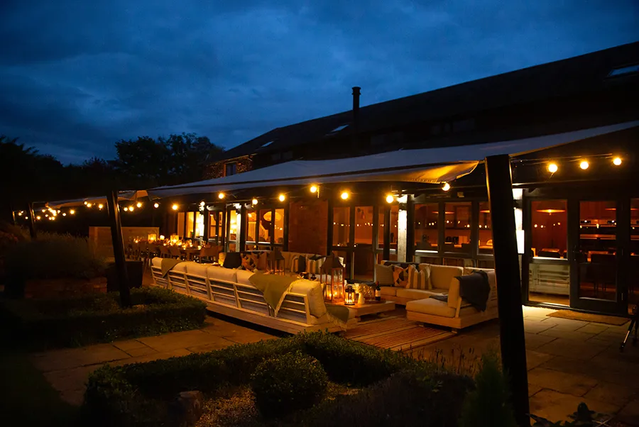 Brookmoor Barn Terrace At Night 2