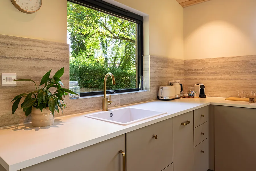 Water's Edge Cabin Kitchen 2