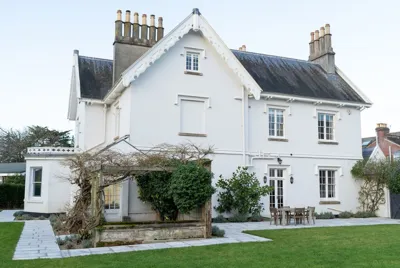 White Gable House Exterior 1