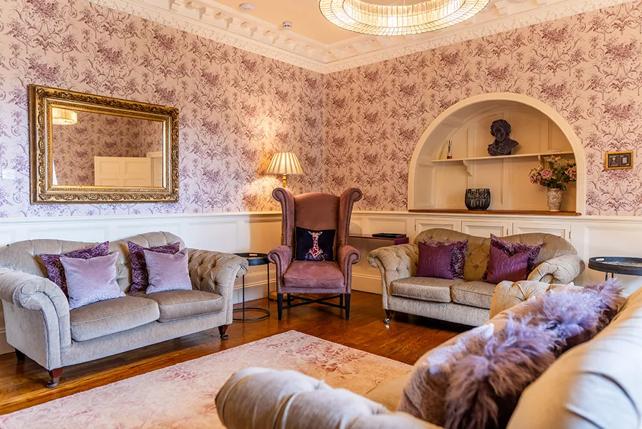 Mendip Manor Purple Lounge 2