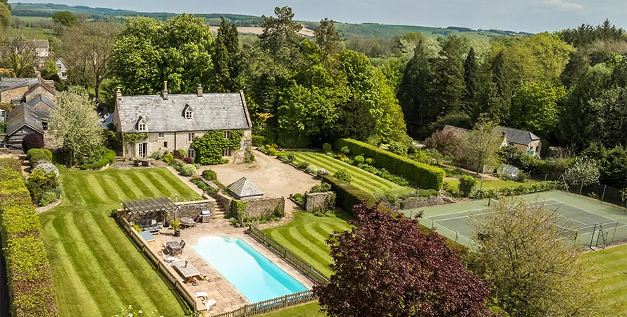 Rose Beech Cottage Aerial View