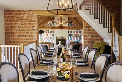 Castlemorton Barns Mill House Dining Room